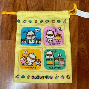 NWT Vintage Sanrio Coco Kuririn Drawstring Pouch
